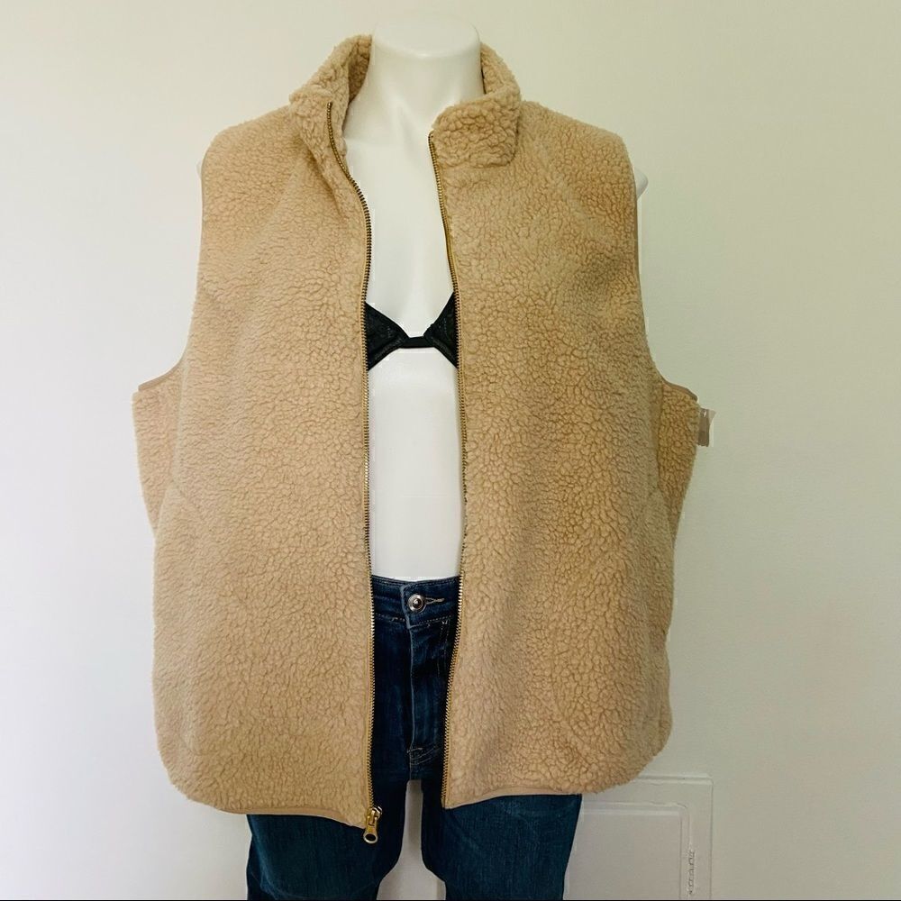 Target Sherpa Zip up Vest New
